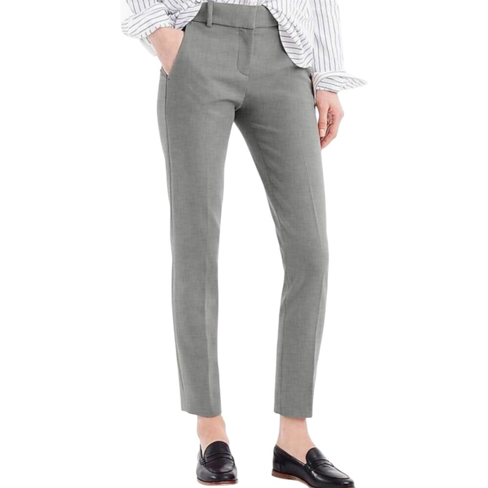 J.Crew Cameron Slim Cropped Pants Four-Season Stretch Perfecting Pocket Gray 14T
